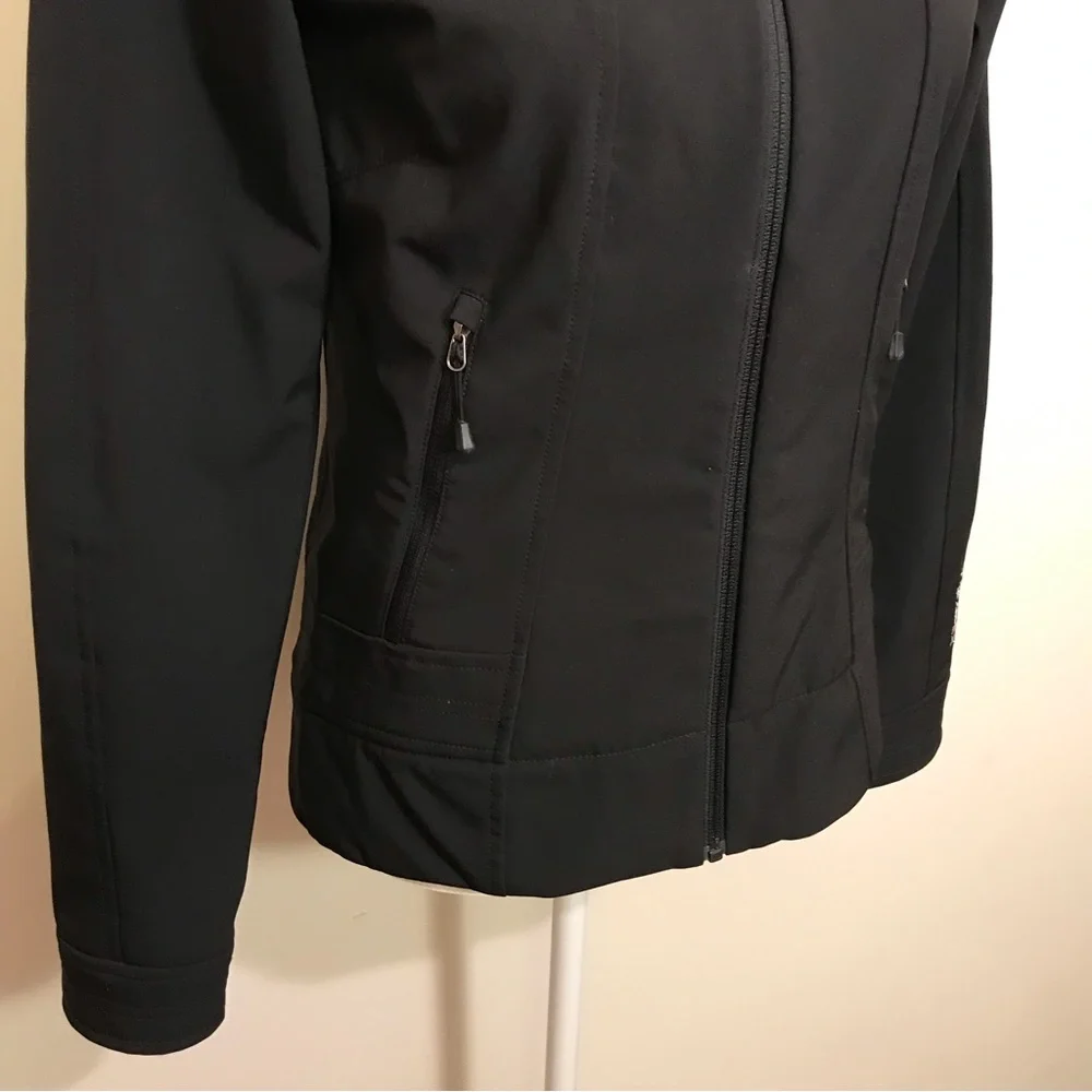 The North Face Women Black Soft Shell Lightweight Black Zip Up Jacket Size Small - Picture 9 of 15